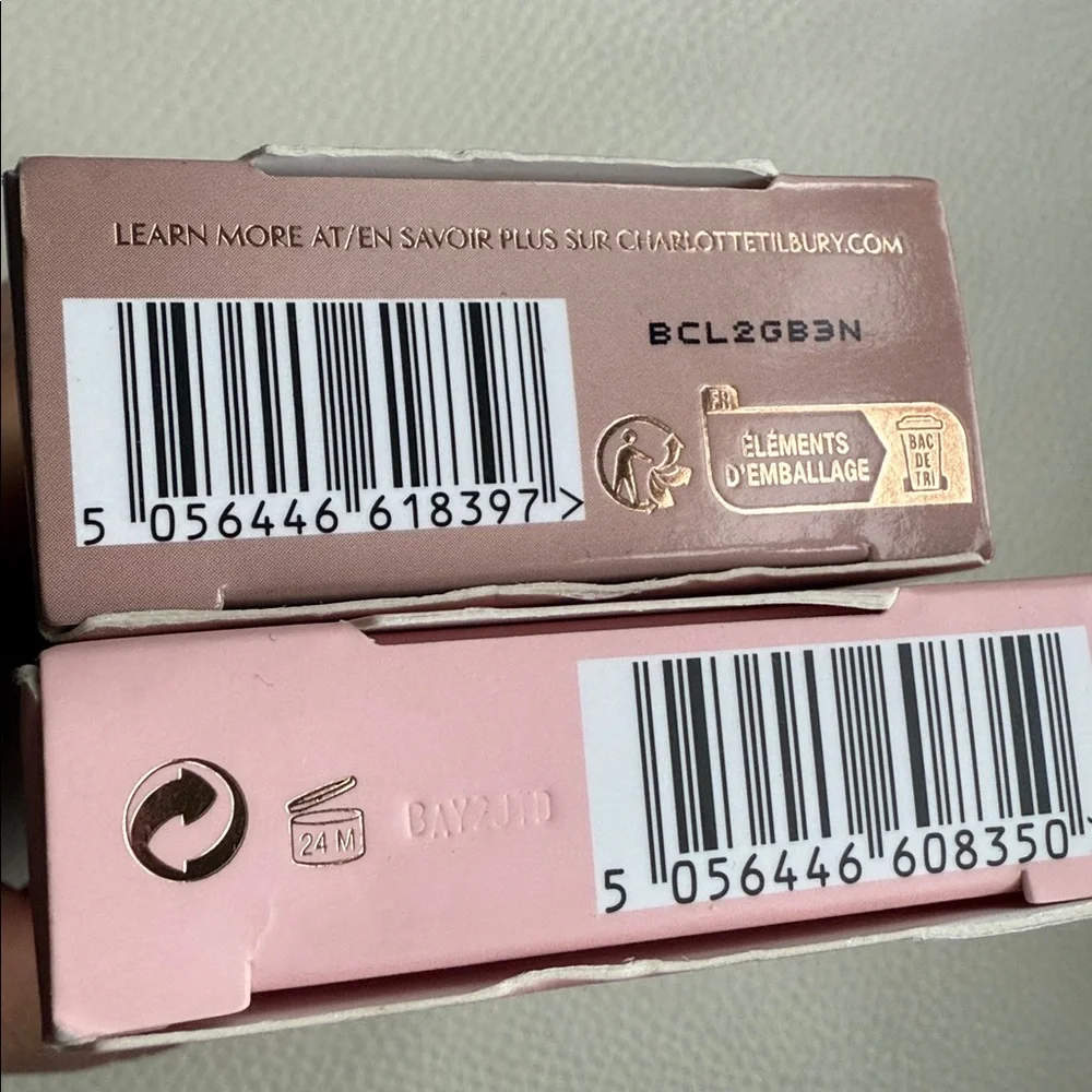 Charlotte Tilbury Eye Enhancing Kit And Nude‎ Pink Glossy Bundle
